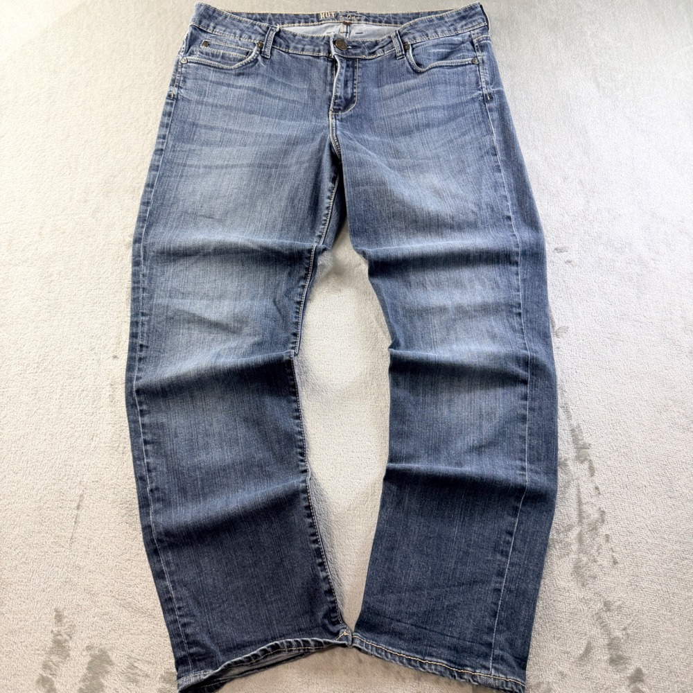 KUT from the Kloth Catherine Boyfriend Jeans Blue Denim Women's Size 14